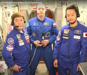 Космонавты обратились к чемпионату мира по бадминтону